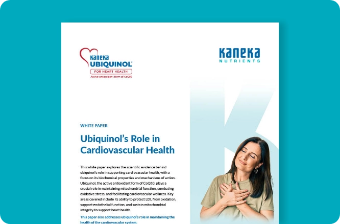 Kaneka Nutrients white paper: Ubiquinol's Role in Cardiovascular Health